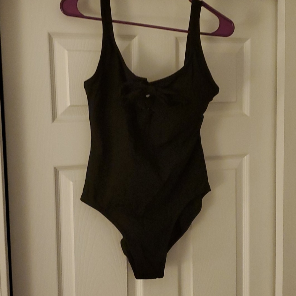 J Crew Black One Piece Bathing Suit